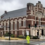 First Presbyterian Church at the corner of Roxboro and Main in Durham, NC